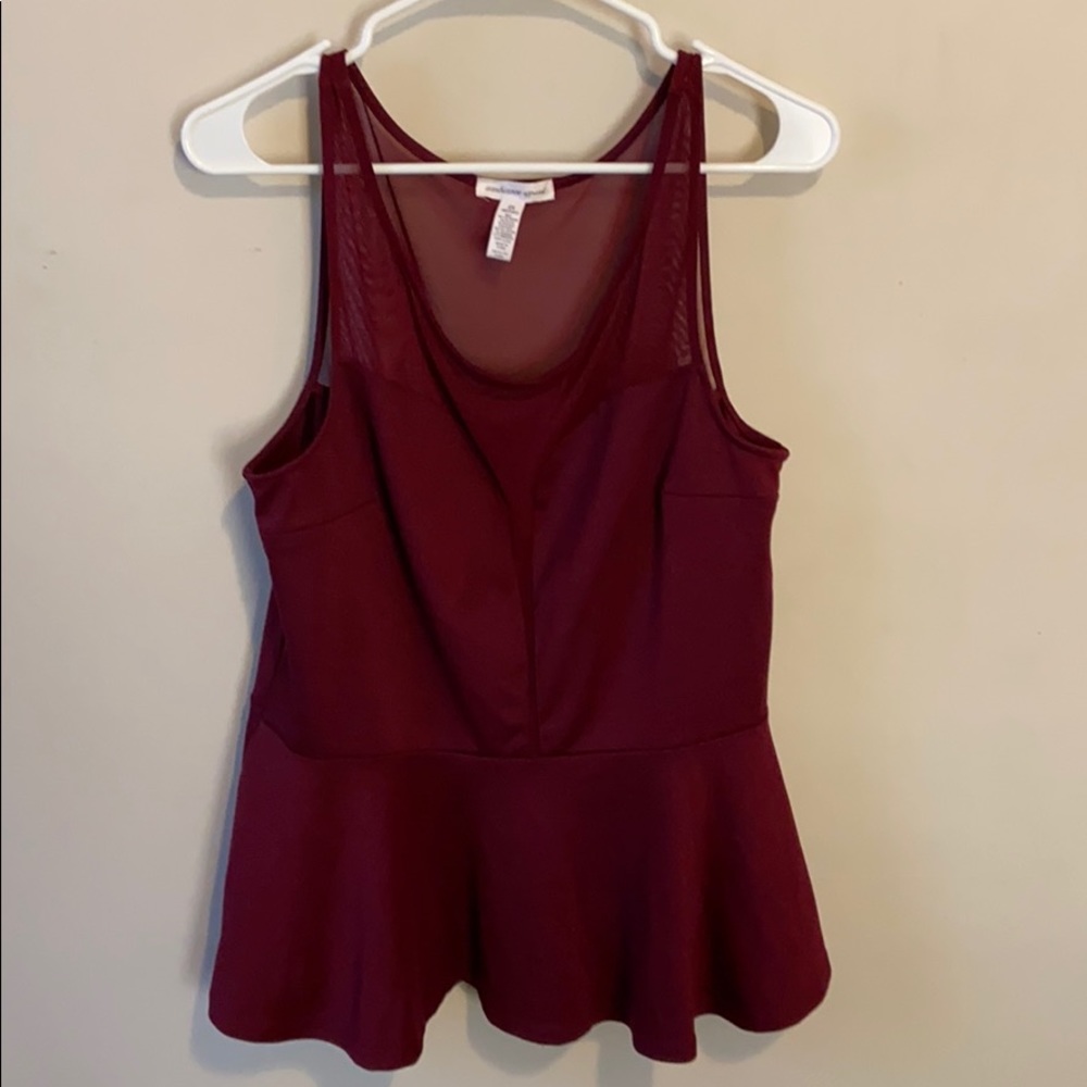 Burgundy Blouse
